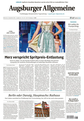 Cover of Augsburger Allgemeine (Ausgabe Stadt)
