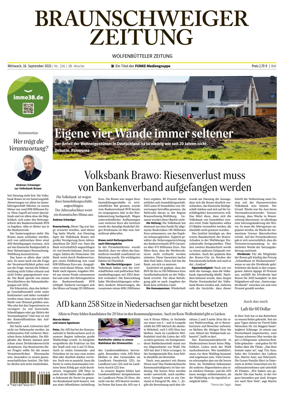Cover of Braunschweiger Zeitung (Braunschweig)
