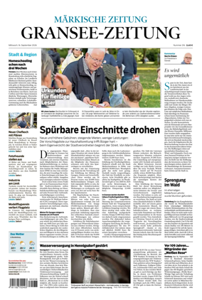 Cover of Gransee-Zeitung
