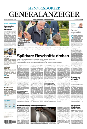 Cover of Hennigsdorfer Generalanzeiger