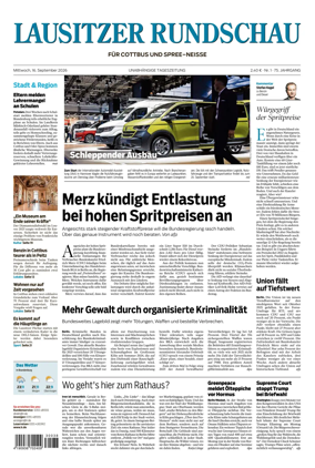 Cover of Lausitzer Rundschau