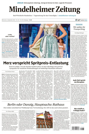 Cover of Mindelheimer Zeitung