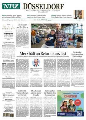 Cover of Neue Rhein Zeitung (Dusseldorf)