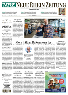Cover of Neue Rhein Zeitung (Emmerich and Kleve)