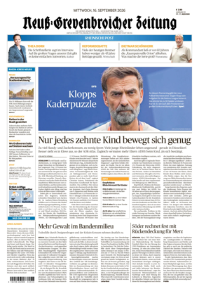 Cover of Neuss-Grevenbroicher Zeitung Neuss