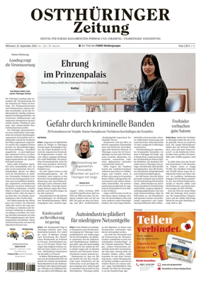 Cover of Ostthuringer Zeitung (Posneck)