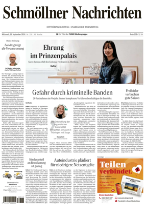 Cover of Ostthuringer Zeitung (Schmolln)
