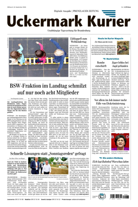 Cover of Prenzlauer Zeitung