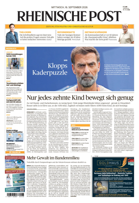 Cover of Rheinische Post Duesseldorf Meerbusch