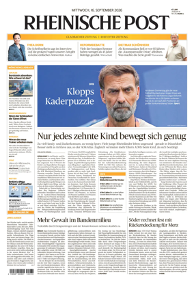 Cover of Rheinische Post - Monchengladbach and Korschenbroich