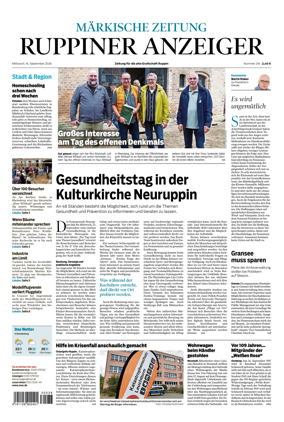 Cover of Ruppiner Anzeiger