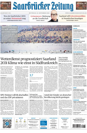 Cover of Saarbruecker Zeitung