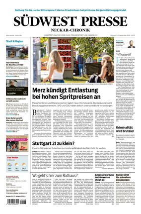 Cover of SUDWEST PRESSE - Neckar-Chronik