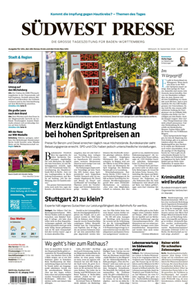 Cover of Sudwest Presse