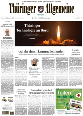 Cover of Thuringer Allgemeine (Sommerda)