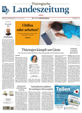 Cover of Thuringische Landeszeitung (Weimar)