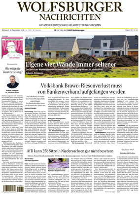 Cover of Wolfsburger Nachrichten (Wolfsburg-Gifhorn)