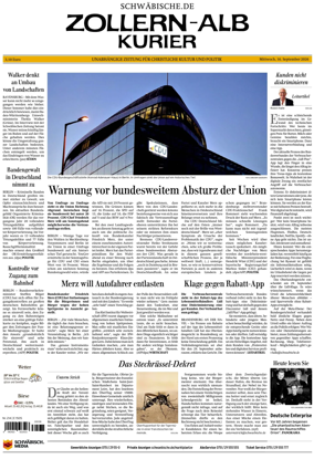 Cover of Zollern-Alb-Kurier (Balingen)