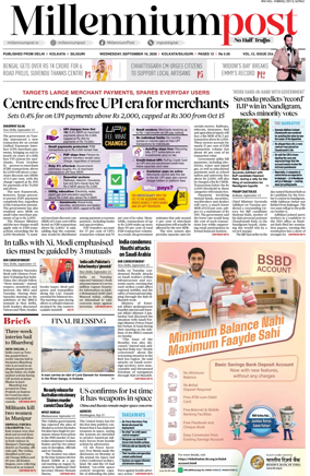 Cover of Millennium Post (Kolkata)