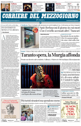 Cover of Corriere del Mezzogiorno (Puglia)