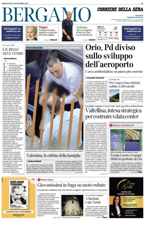 Cover of Corriere della Sera (Bergamo)