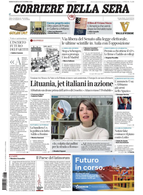 Cover of Corriere della Sera