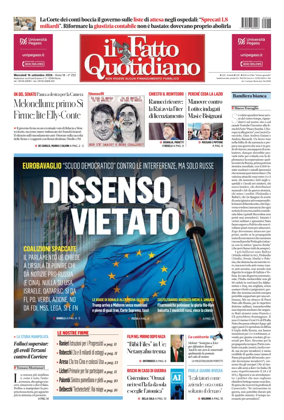 Cover of Il Fatto Quotidiano