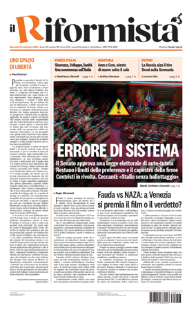 Cover of Il Riformista (Italy)