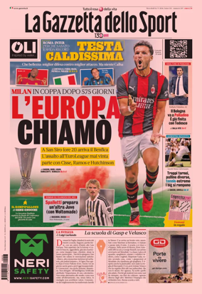 Cover of La Gazzetta dello Sport - Napoli