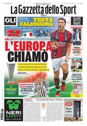 Cover of La Gazzetta dello Sport - Roma