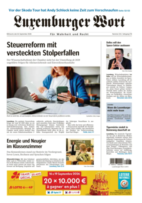 Cover of Luxemburger Wort