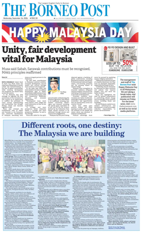 Cover of The Borneo Post (Sabah)