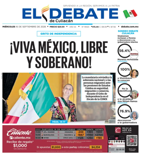 Cover of El Debate de Culiacan