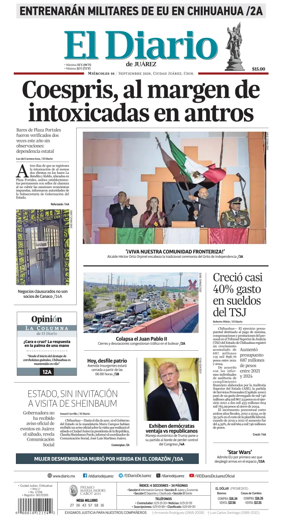 Cover of El Diario de Juarez
