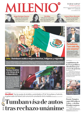 Cover of Milenio Tamaulipas