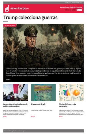 Cover of Sin Embargo Opinion