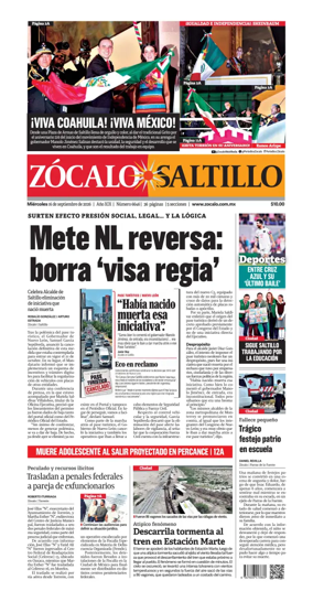 Cover of Zocalo Saltillo