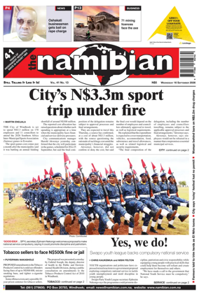 Cover of The Namibian