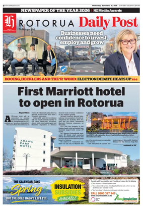 Cover of Rotorua Daily Post