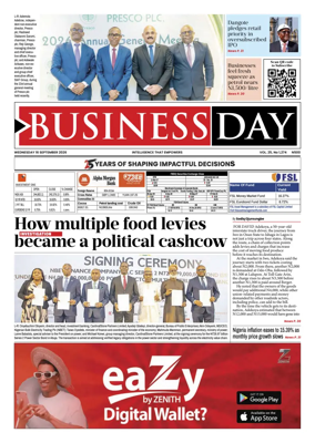 Cover of Business Day (Nigeria)