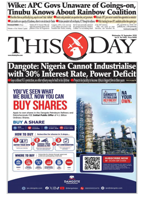 Cover of THISDAY