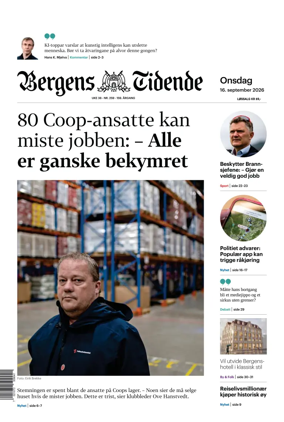 Cover of Bergens Tidende