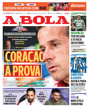 Cover of A BOLA (Portuguese)
