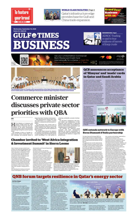 Cover of Gulf Times Business