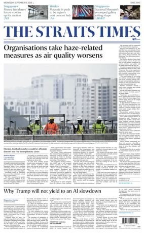 Cover of The Straits Times