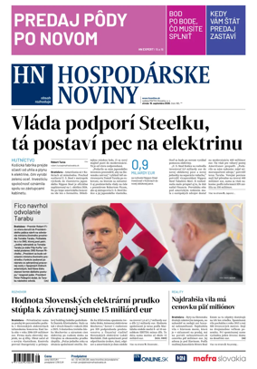 Cover of Hospodarske noviny