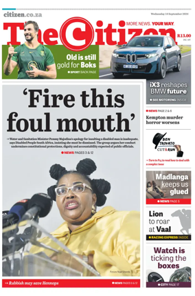 Cover of The Citizen (KZN)