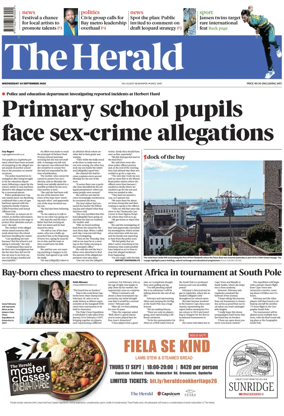 Cover of The Herald (South Africa)