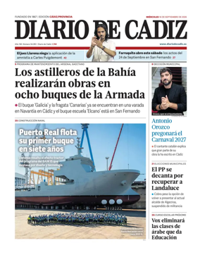 Cover of Diario de Cadiz