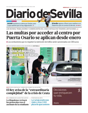 Cover of Diario de Sevilla